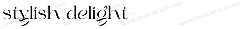 stylish delight字体转换